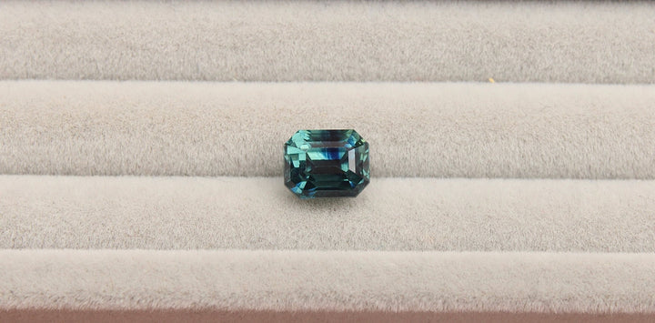 3.13ct Radiant Cut Blue Sapphire - Kingdom Jewelry