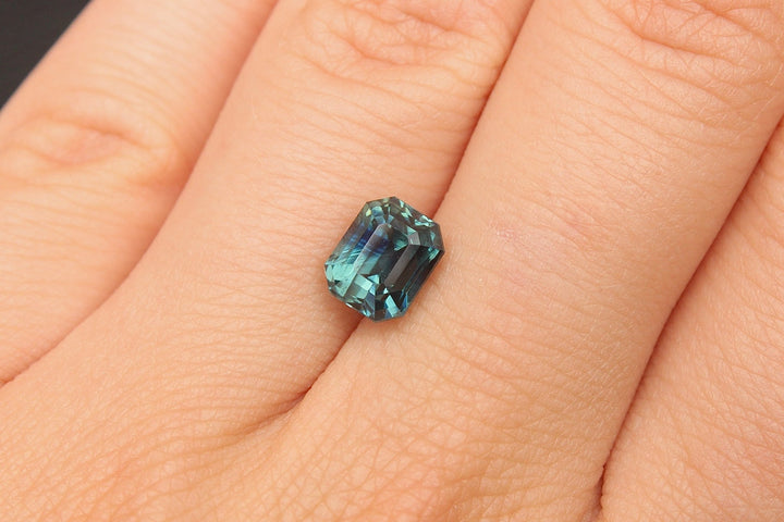 3.13ct Radiant Cut Blue Sapphire - Kingdom Jewelry