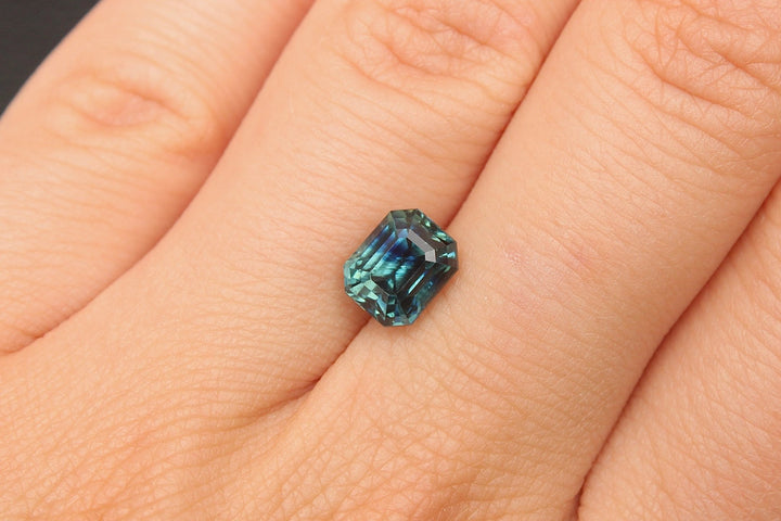 3.13ct Radiant Cut Blue Sapphire - Kingdom Jewelry