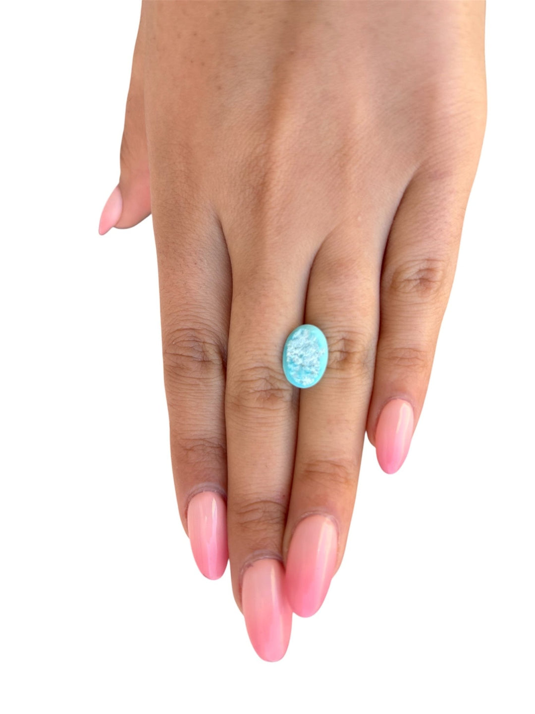3.15ct Natural Robin's Egg Blue Persian Turquoise Cabochon - Kingdom Jewelry