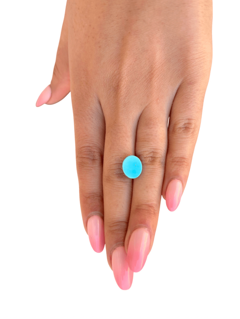 3.15ct Persian Robin Egg Blue Natural Turquoise - Kingdom Jewelry
