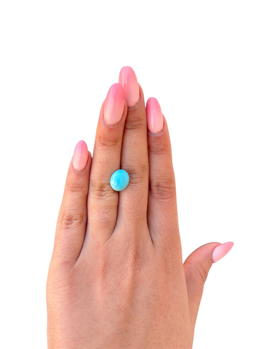 3.15ct Persian Robins Egg Blue Natural Turquoise - Kingdom Jewelry