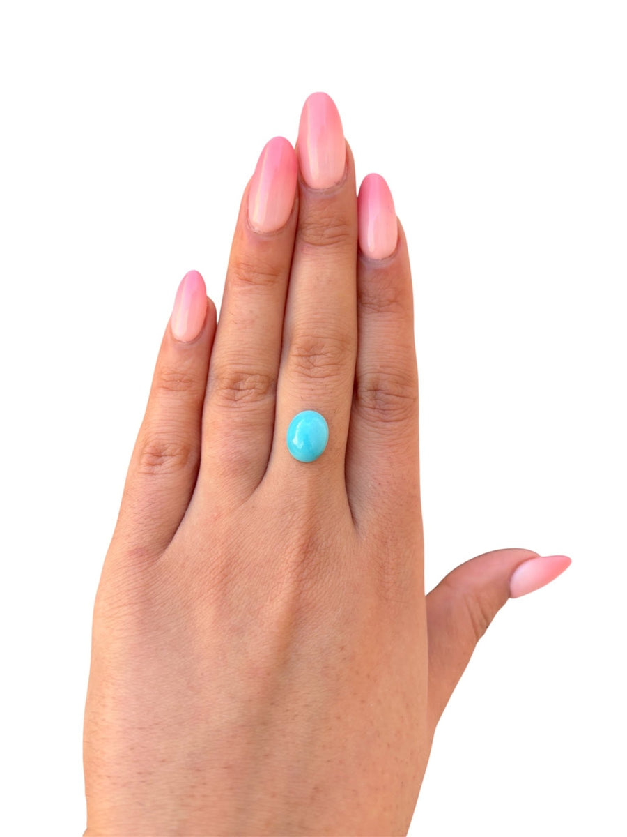 3.20ct Persian Robins Egg Blue Natural Turquoise - Kingdom Jewelry