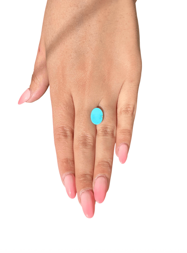 3.30ct Natural Robin's Egg Blue Persian Turquoise Cabochon - Kingdom Jewelry
