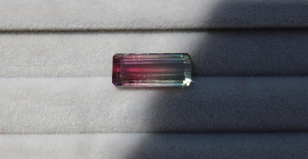 3.34ct Brazilian Elongated Bi Colour Tourmaline - Kingdom Jewelry