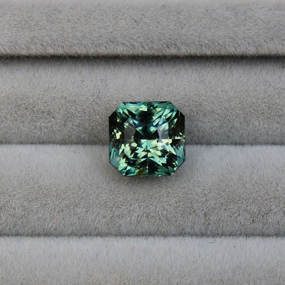 
                      
                        3.40ct Asscher Teal Sapphire - Kingdom Jewelry
                      
                    