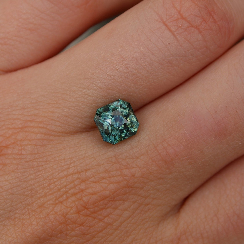 
                      
                        3.40ct Asscher Teal Sapphire - Kingdom Jewelry
                      
                    