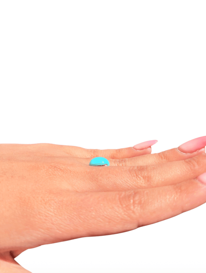 3.55 ct Persian Robins Egg Blue Natural Turquoise - Kingdom Jewelry