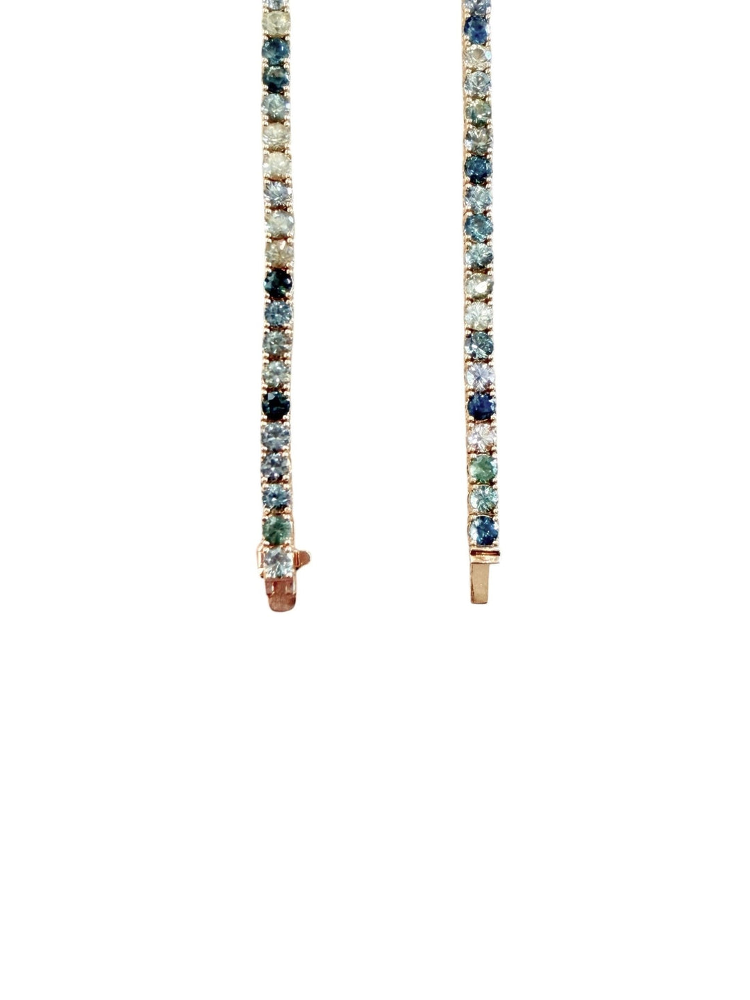 3.5mm Montana Sapphire 14K Yellow Gold 18” Riviera - Kingdom Jewelry