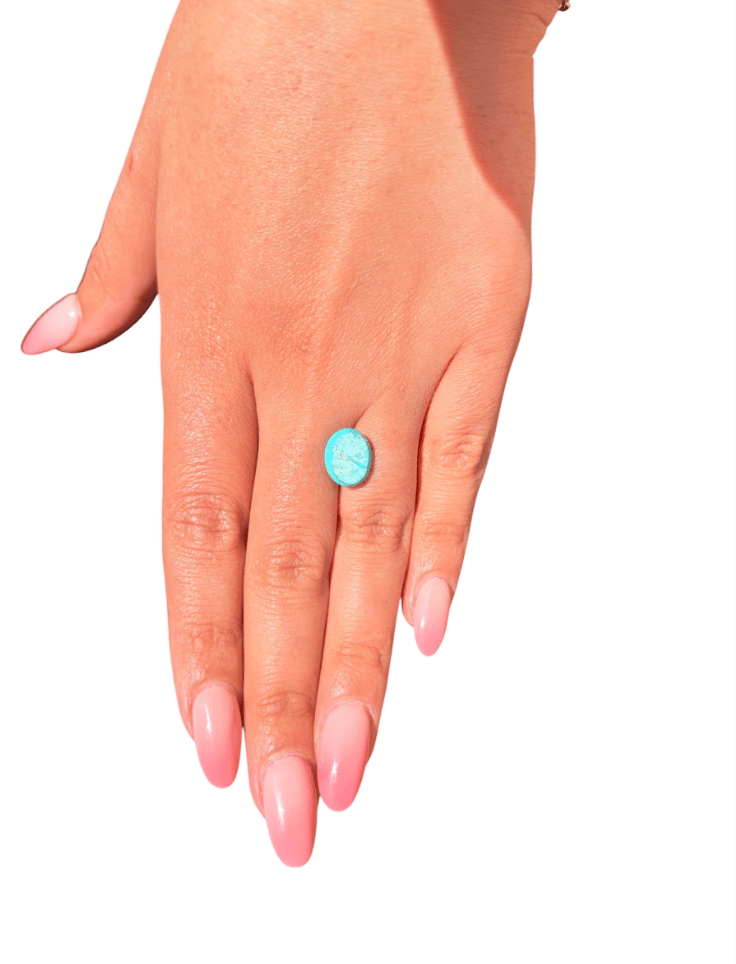 3.60Persian Robins Egg Blue Natural Turquoise - Kingdom Jewelry