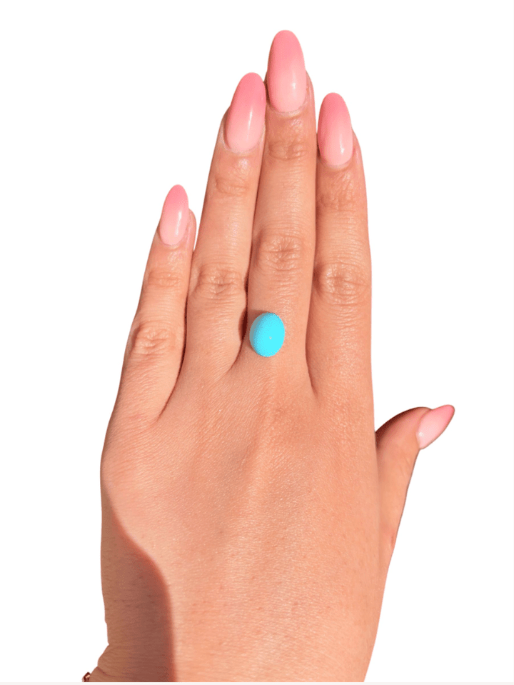 3.60Persian Robins Egg Blue Natural Turquoise - Kingdom Jewelry