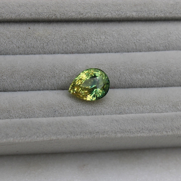 3.75 ct Pear Parti Sapphire - Kingdom Jewelry