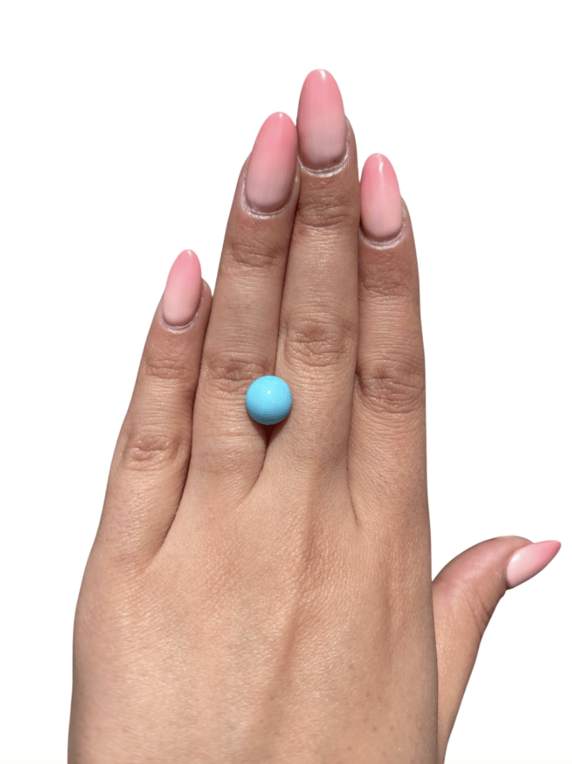 3.75ct Persian Robins Egg Blue Natural Turquoise - Kingdom Jewelry
