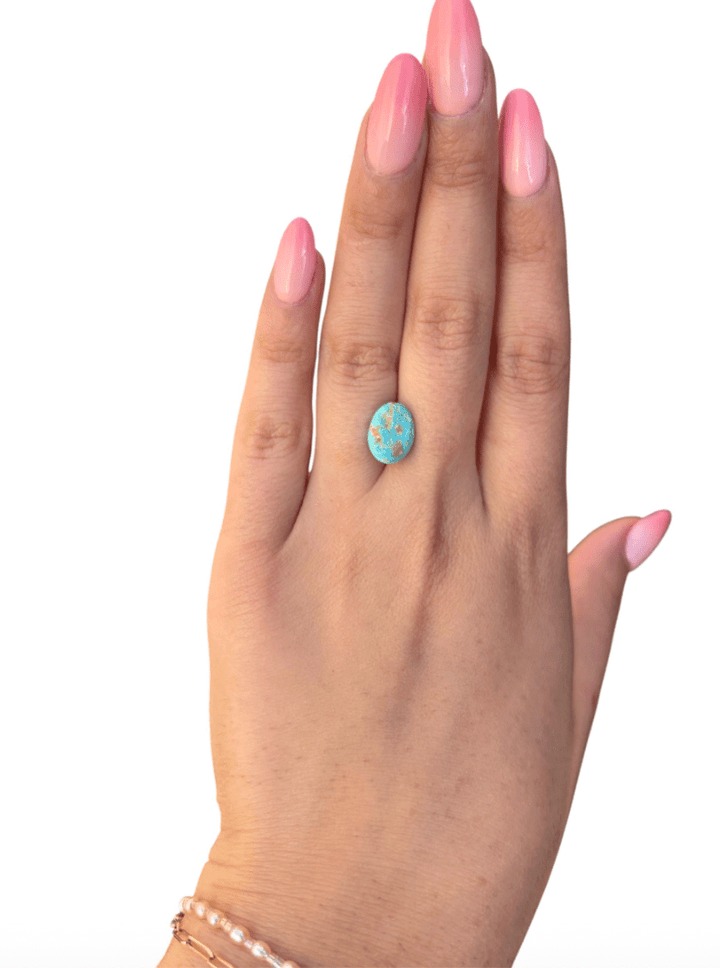 3.80 ct Persian Robins Egg Blue Natural Turquoise - Kingdom Jewelry