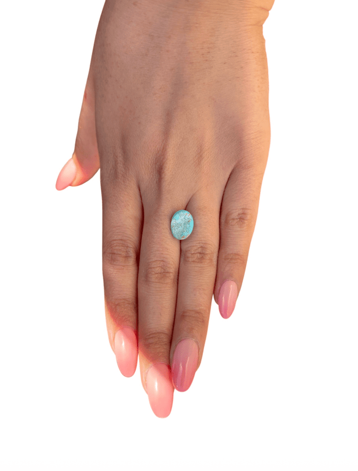 3.90 ct Persian Robins Egg Blue Natural Turquoise - Kingdom Jewelry