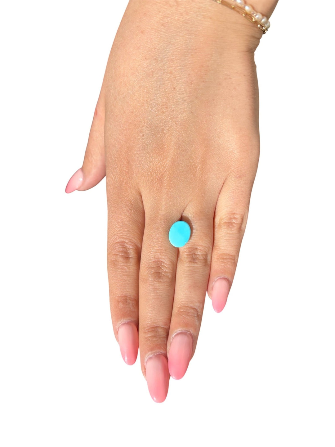 3.90ct Persian Robins Egg Blue Natural Turquoise - Kingdom Jewelry