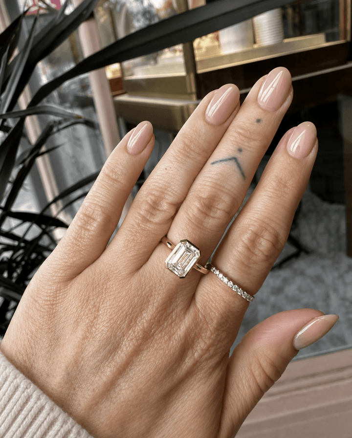 3ct Emerald Cut Solitaire Ring - Kingdom Jewelry