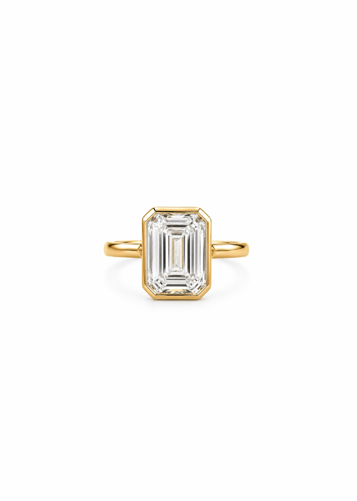 3ct Emerald Cut Solitaire Ring - Kingdom Jewelry