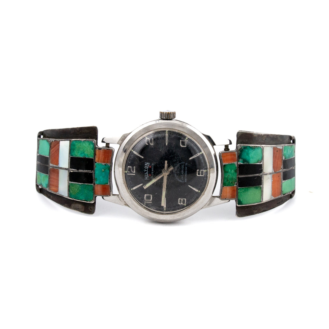 Hilton X Inlay Zuni Watch