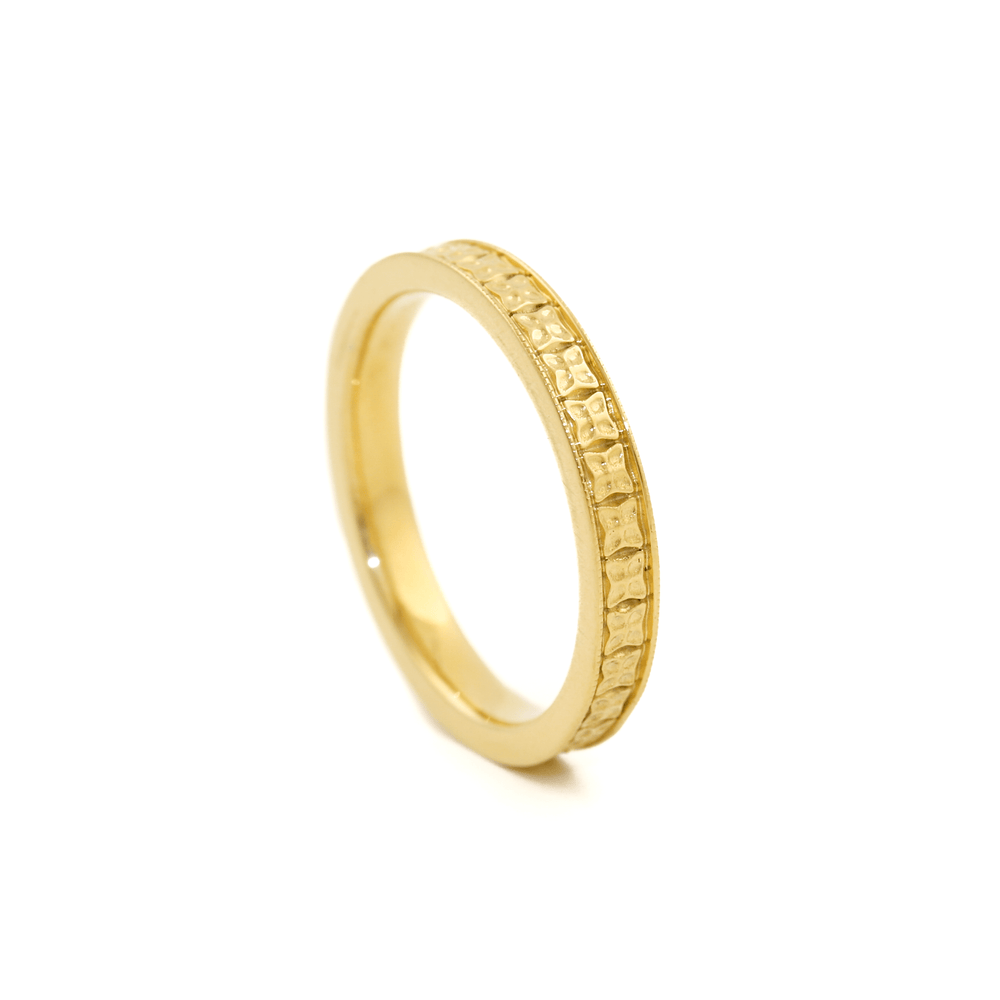 3mm Slim Art - Deco Cigar Band - Kingdom Jewelry