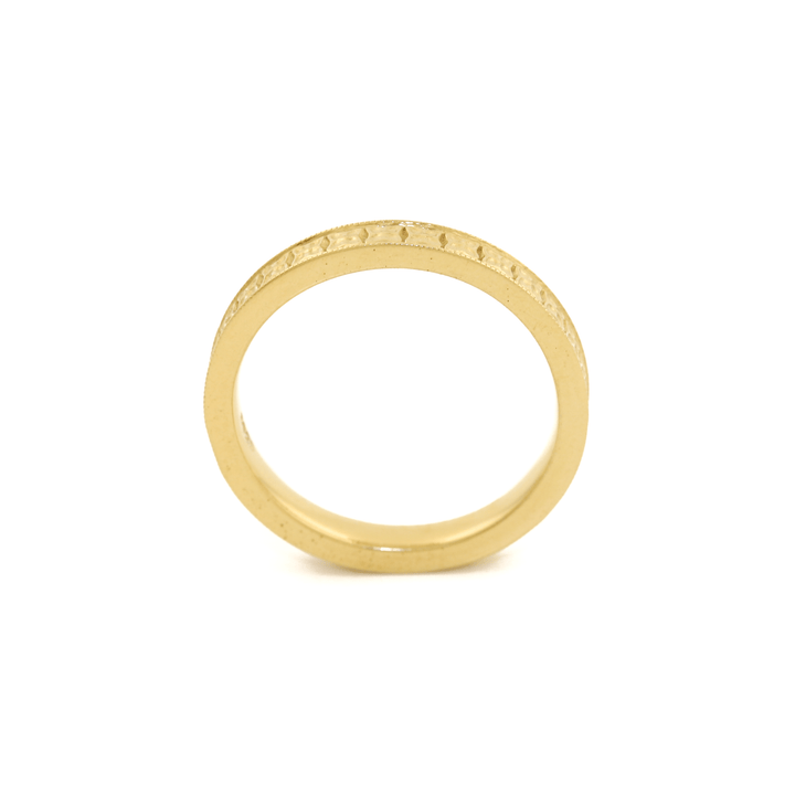 3mm Slim Art - Deco Cigar Band - Kingdom Jewelry