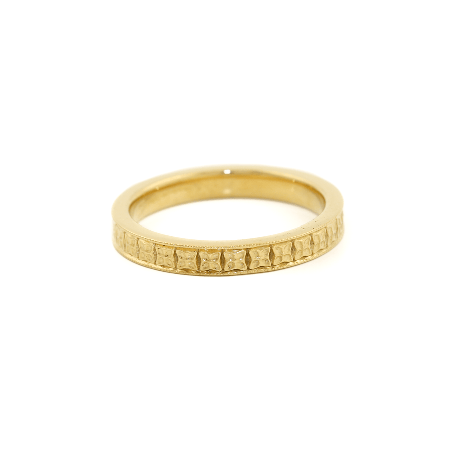 3mm Slim Art - Deco Cigar Band - Kingdom Jewelry