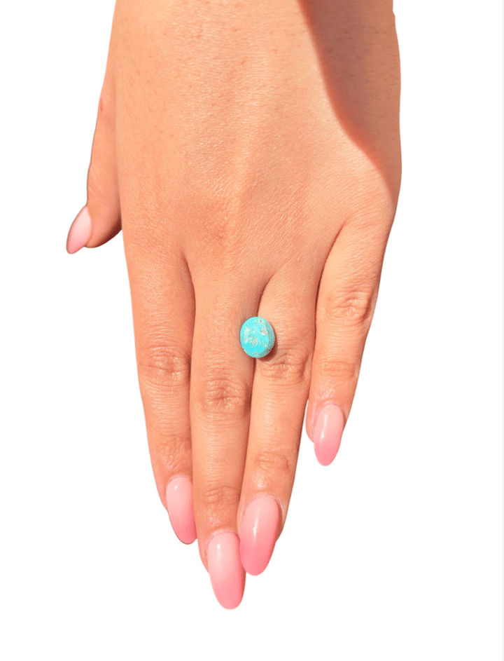 4.25 ct Persian Robins Egg Blue Natural Turquoise - B - Kingdom Jewelry