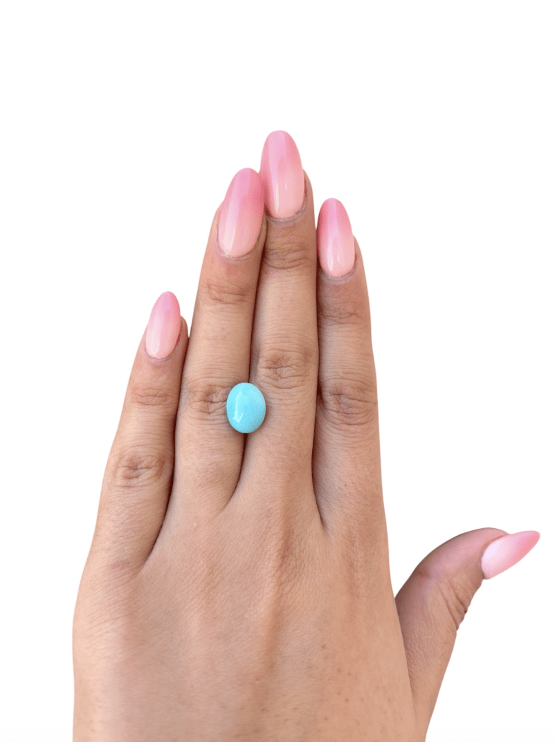 4.85ct Persian Robins Egg Blue Natural Turquoise - Kingdom Jewelry