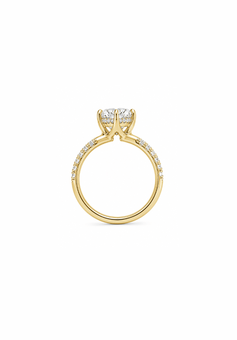 4ct Marquise Ring w/ Pave Shank - Kingdom Jewelry
