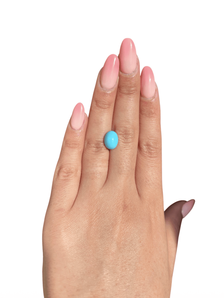 4ct Persian Robins Egg Blue Natural Turquoise - Kingdom Jewelry