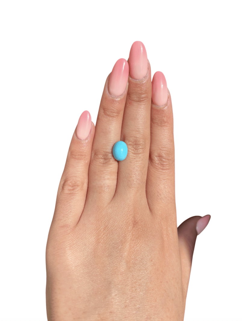 4ct Persian Robins Egg Blue Natural Turquoise - Kingdom Jewelry