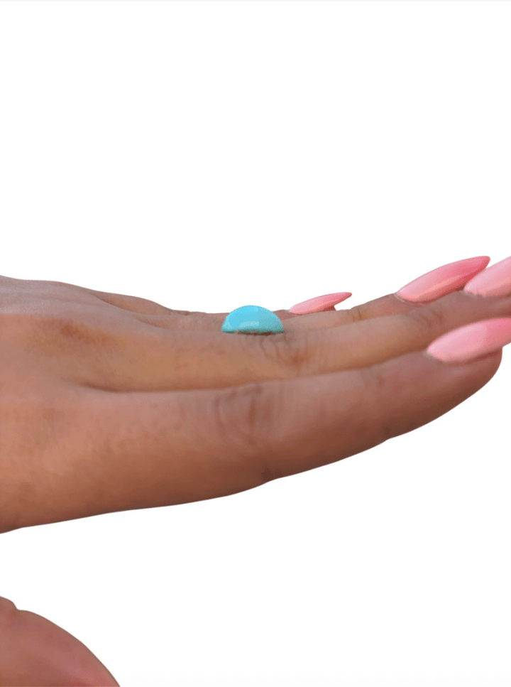 5.40ct Persian Robins Egg Blue Natural Turquoise - Kingdom Jewelry