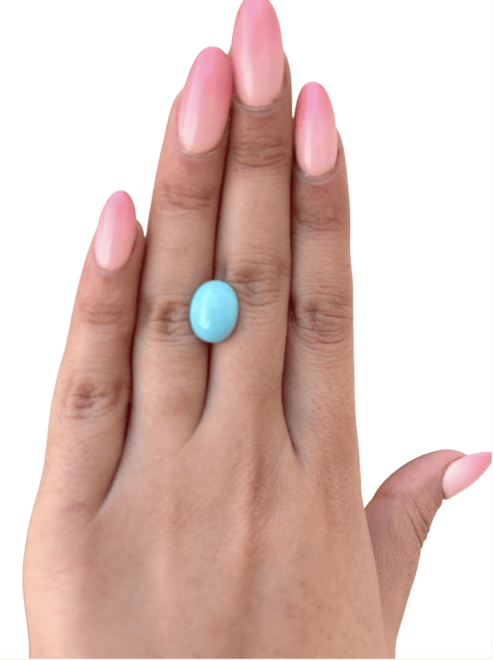 5.40ct Persian Robins Egg Blue Natural Turquoise - Kingdom Jewelry