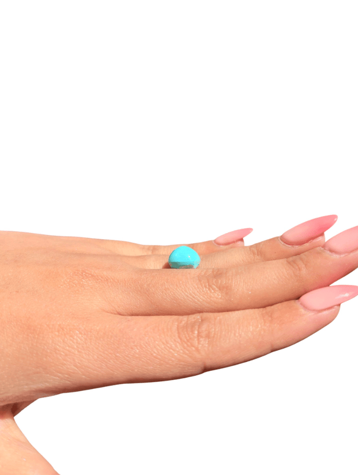 5.85 ct Persian Robins Egg Blue Natural Turquoise - Kingdom Jewelry