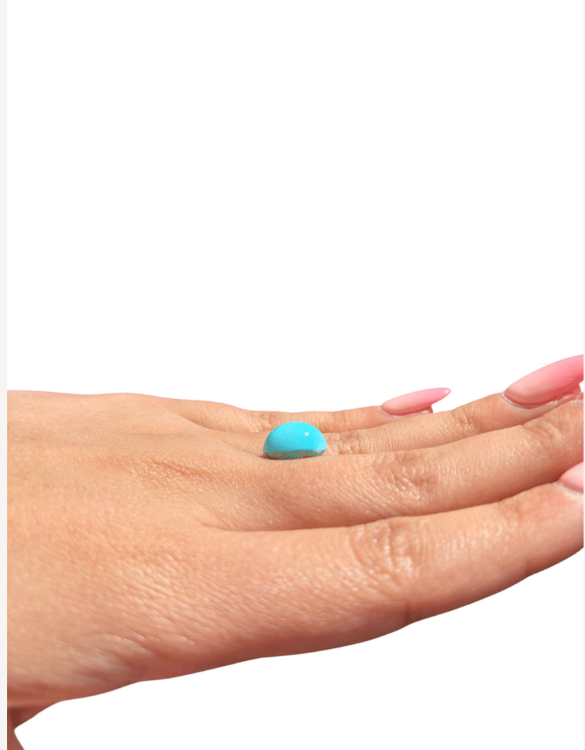 6.35ct Persian Robins Egg Blue Natural Turquoise - Kingdom Jewelry