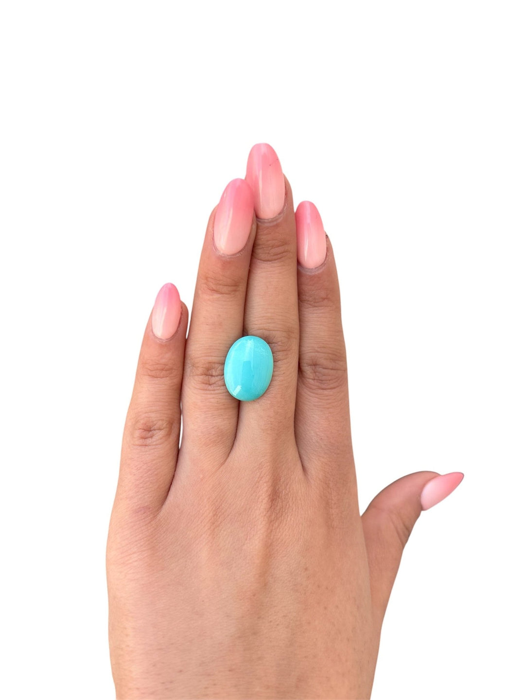 6.40ct Persian Robins Egg Blue Natural Turquoise - Kingdom Jewelry