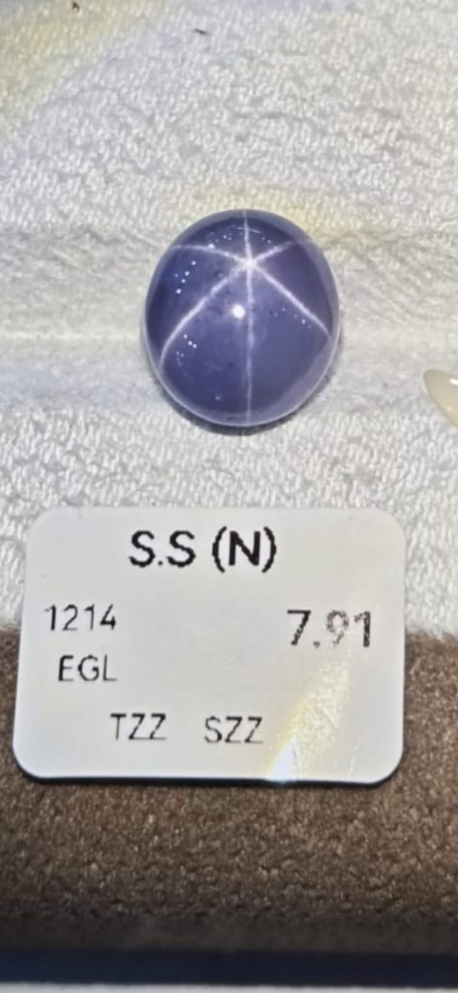 7.91ct purple star sapphire - Kingdom Jewelry