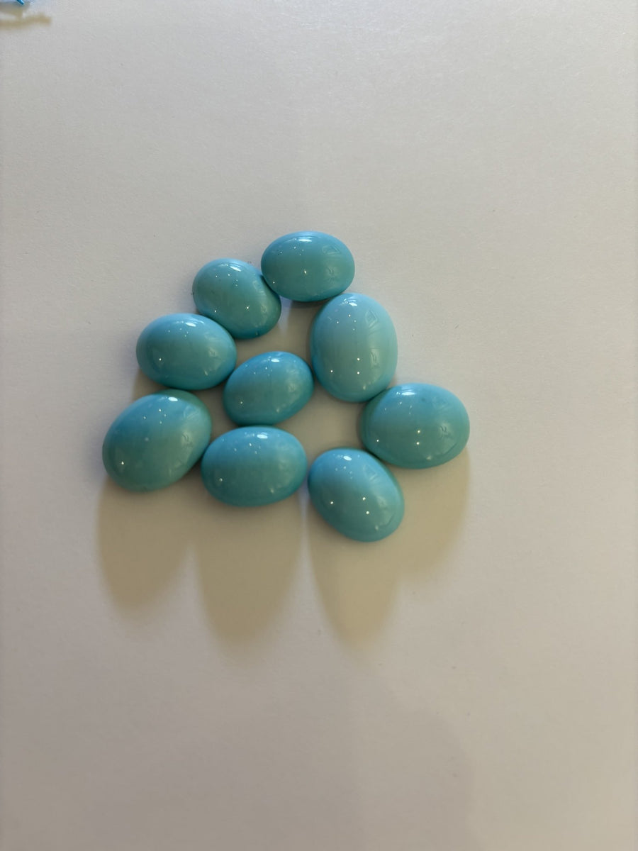 91.80 ct AAA Natural Persian Turquoise Cab Lot Angela - Kingdom Jewelry
