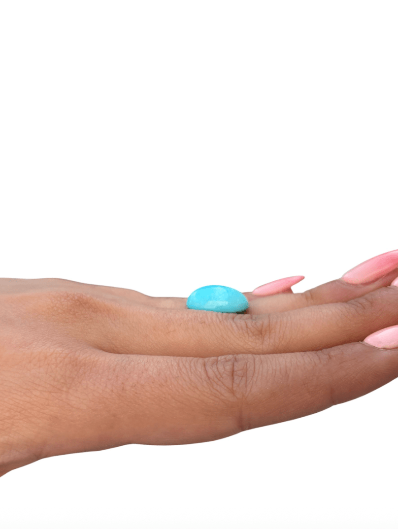 9.35ct Persian Robins Egg Blue Natural Turquoise - Kingdom Jewelry