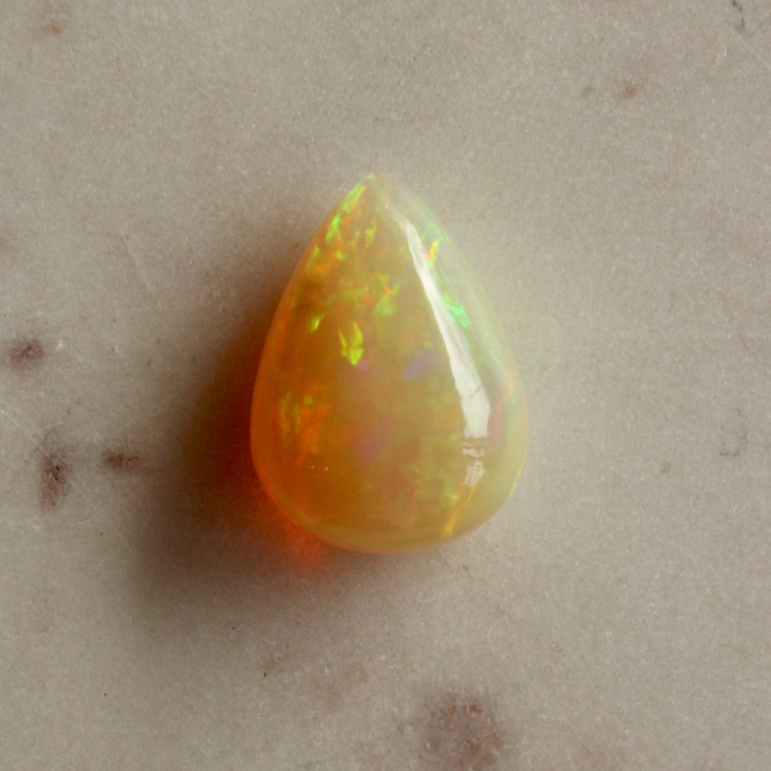 9.67 ct Teardrop x Ethiopian Welo Opal - Kingdom Jewelry