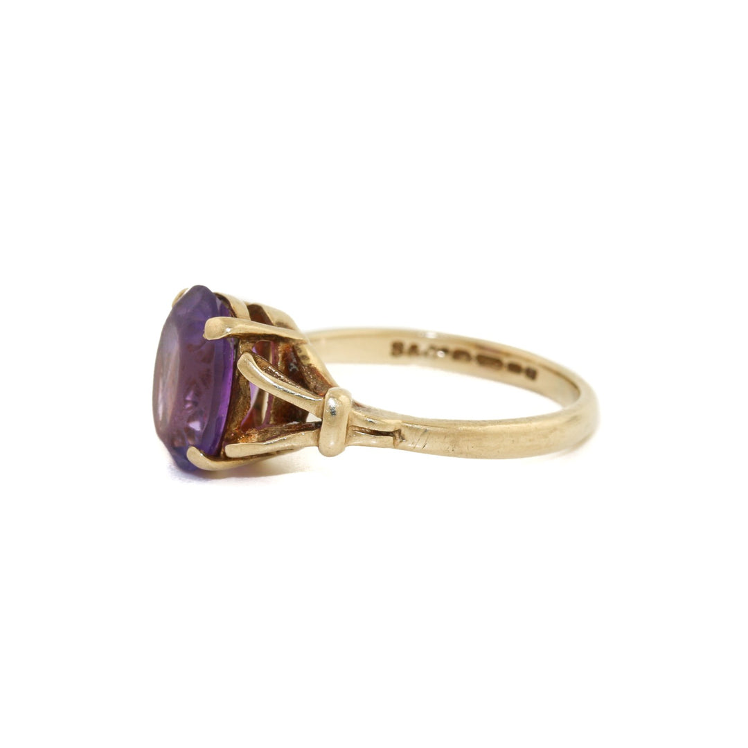 9k Gold x Vintage Amethyst Ring - Kingdom Jewelry