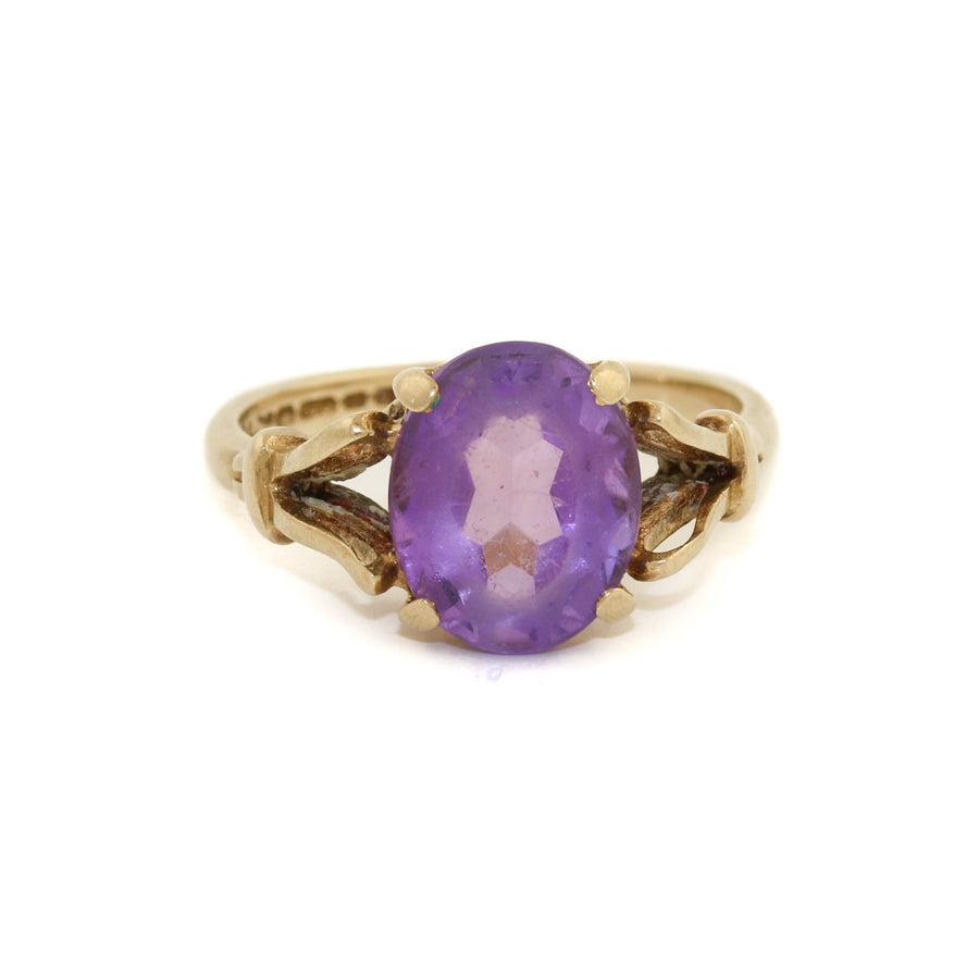 9k Gold x Vintage Amethyst Ring - Kingdom Jewelry