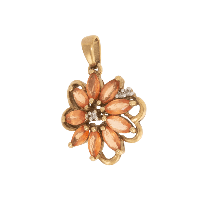 9k Yellow Gold x Vintage Floral Pendant - Kingdom Jewelry