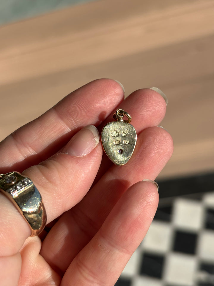 14K & 18K Inverted Pear Shaped Welo Opal Pendant