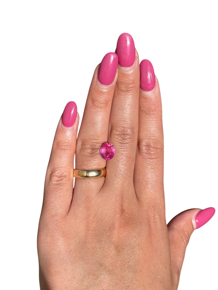 2.569ct Vivid Pink Mahenge Spinel
