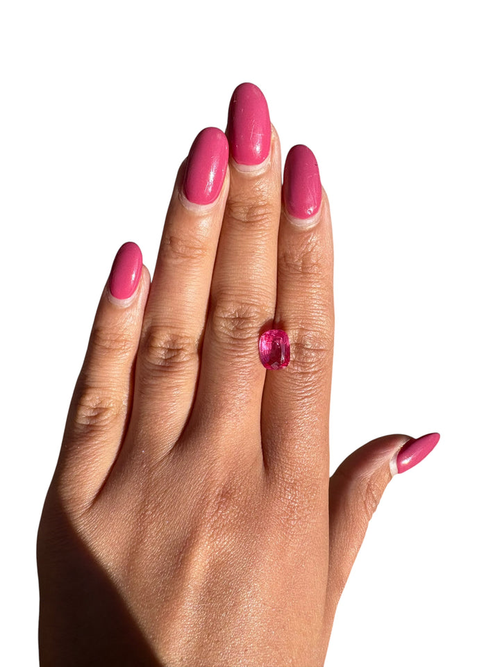 3.027ct Vivid Pink Mahenge Spinel