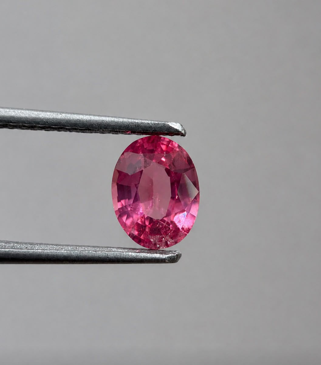 1.10ct Vivid Pink Oval Mahenge Spinel