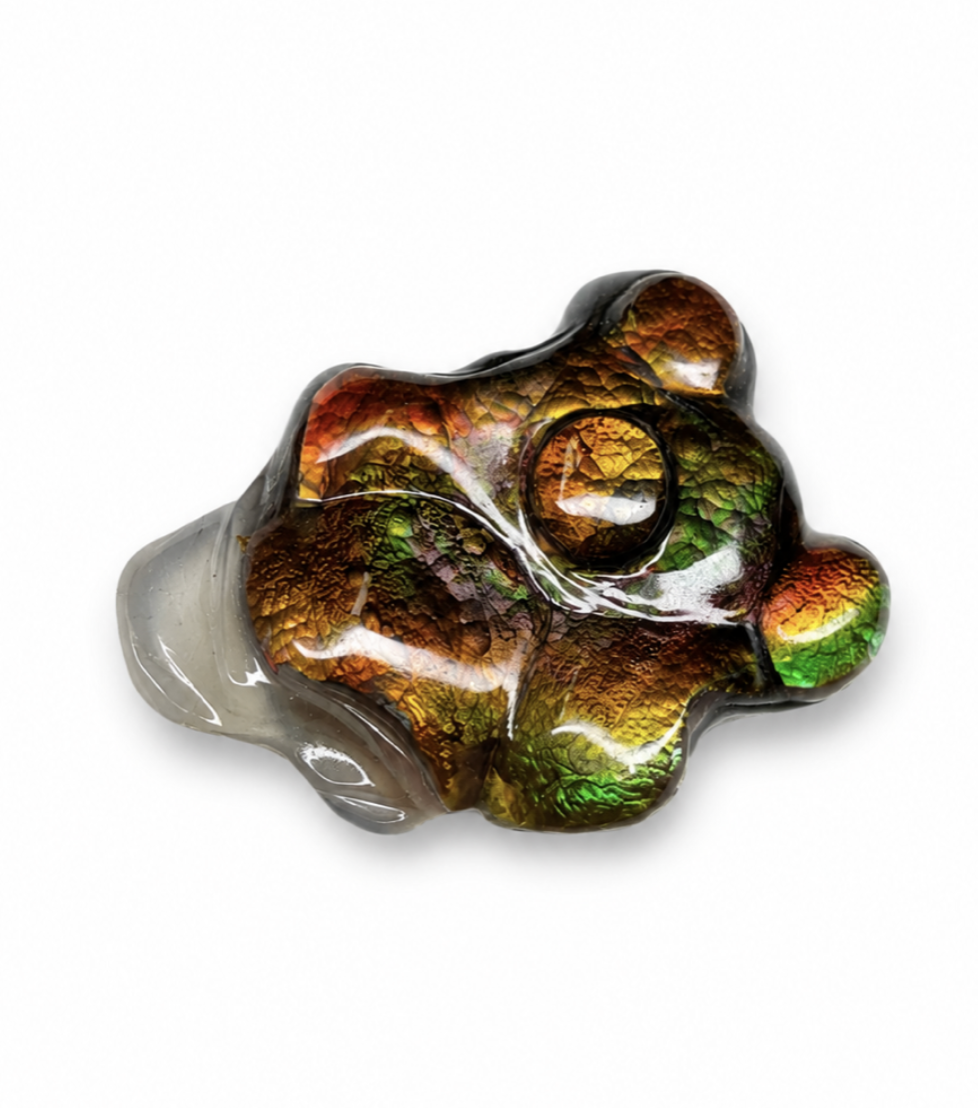 37.70ct Hand Cut Collector Fire Agate- By Ryszard Krukowski
