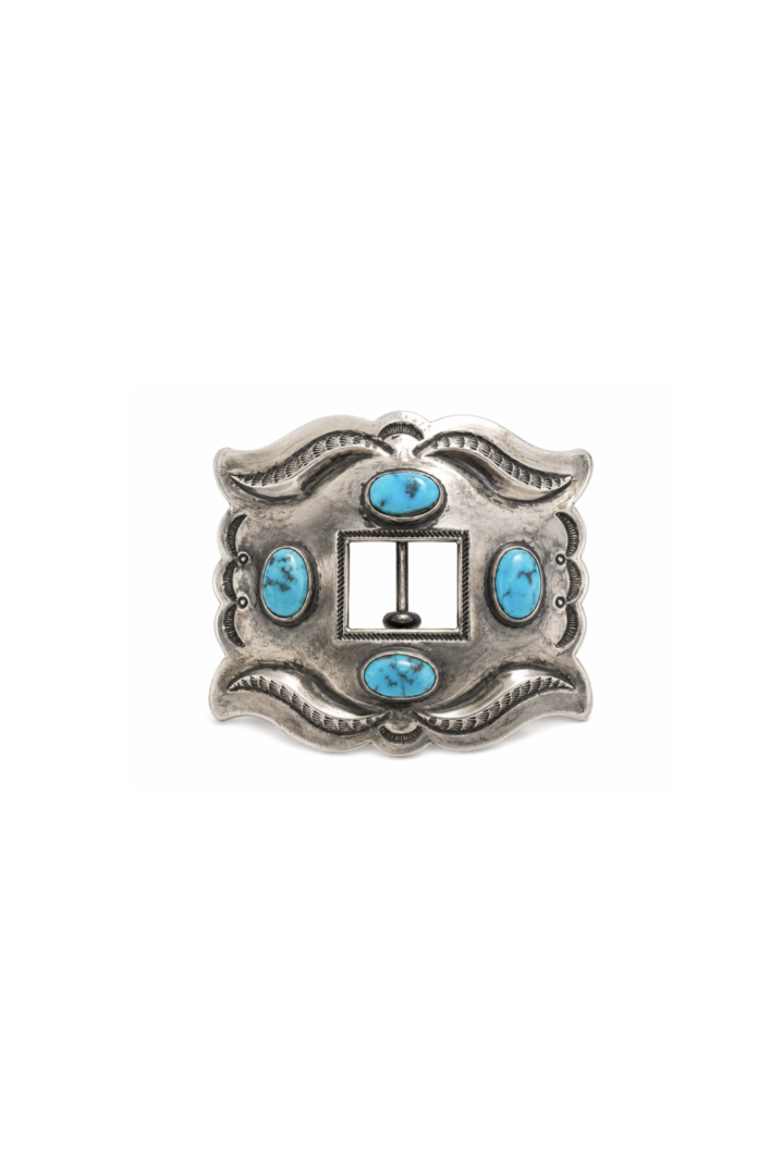 Repousse Navajo Belt Buckle