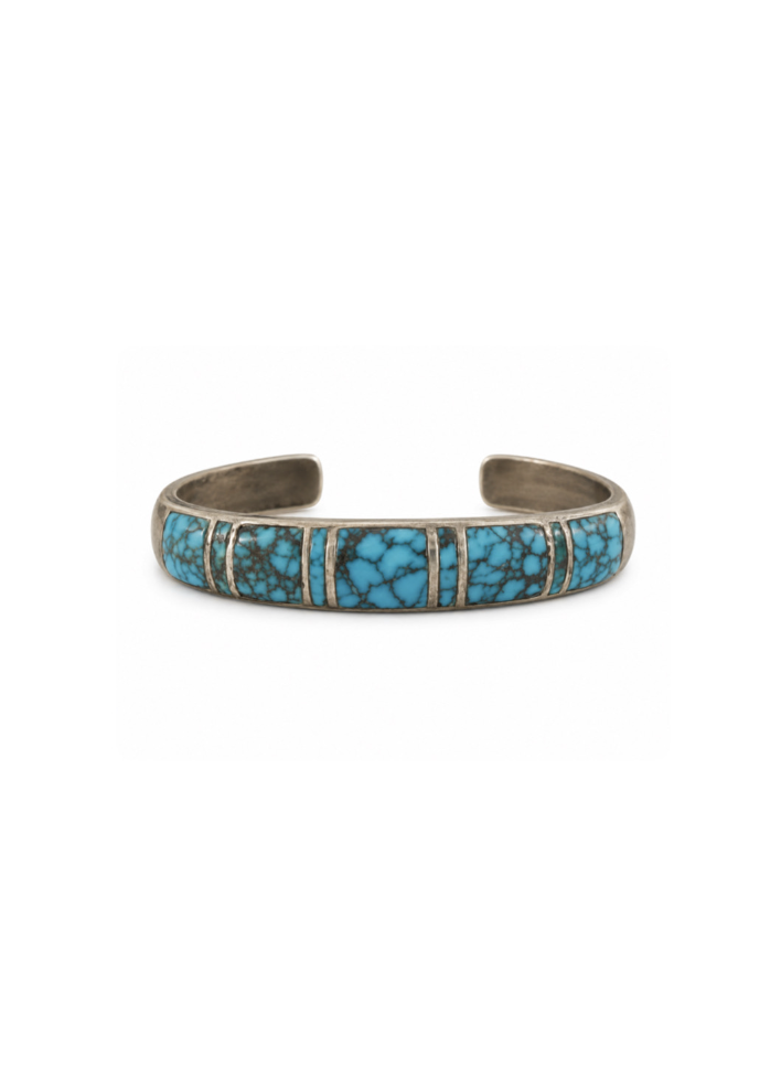 Natural Nevada Spider Web Cuff